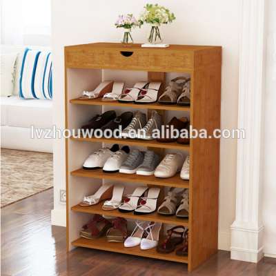 Home hallway durable wooden shoes shelf